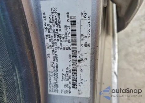 2015 Ford Fiesta Se from USA, damaged, VIN 3FADP4BJ3FM210808